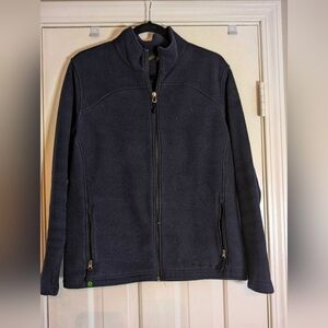 Eddie Bauer Navy Blue Full-Zip Fleece Jacket